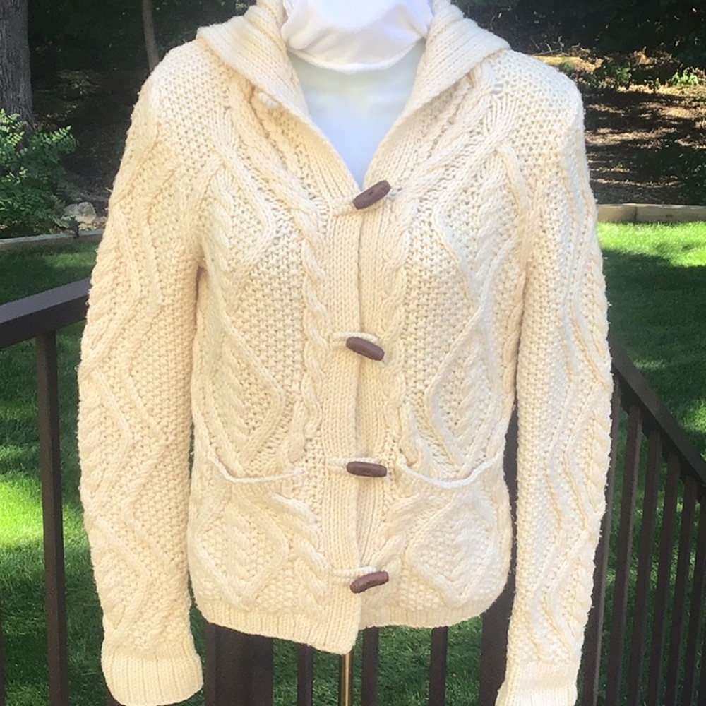 J.CREW handknit Cable Sweater